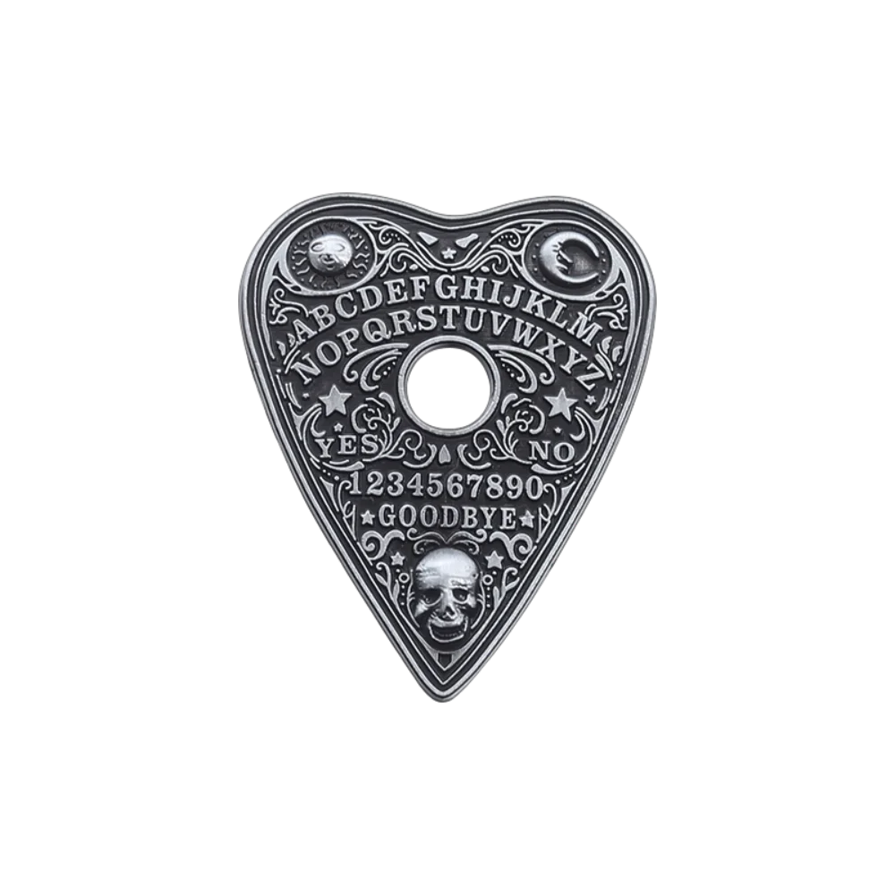 Vintage Heart Skull Ouija Board Enamel Pins Custom Witch Board Brooch Clothes Backpack Badge Halloween Jewelry Accessory Gifts