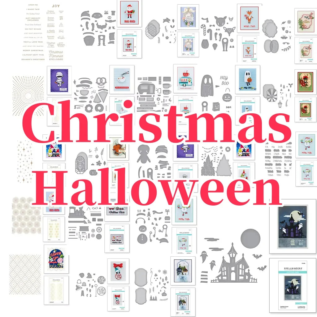 2025 New Ghost Halloween Snowman Christmas Collection Metal Cutting Dies Hot Foil DIY Scrapbooking Supplies Paper Craft