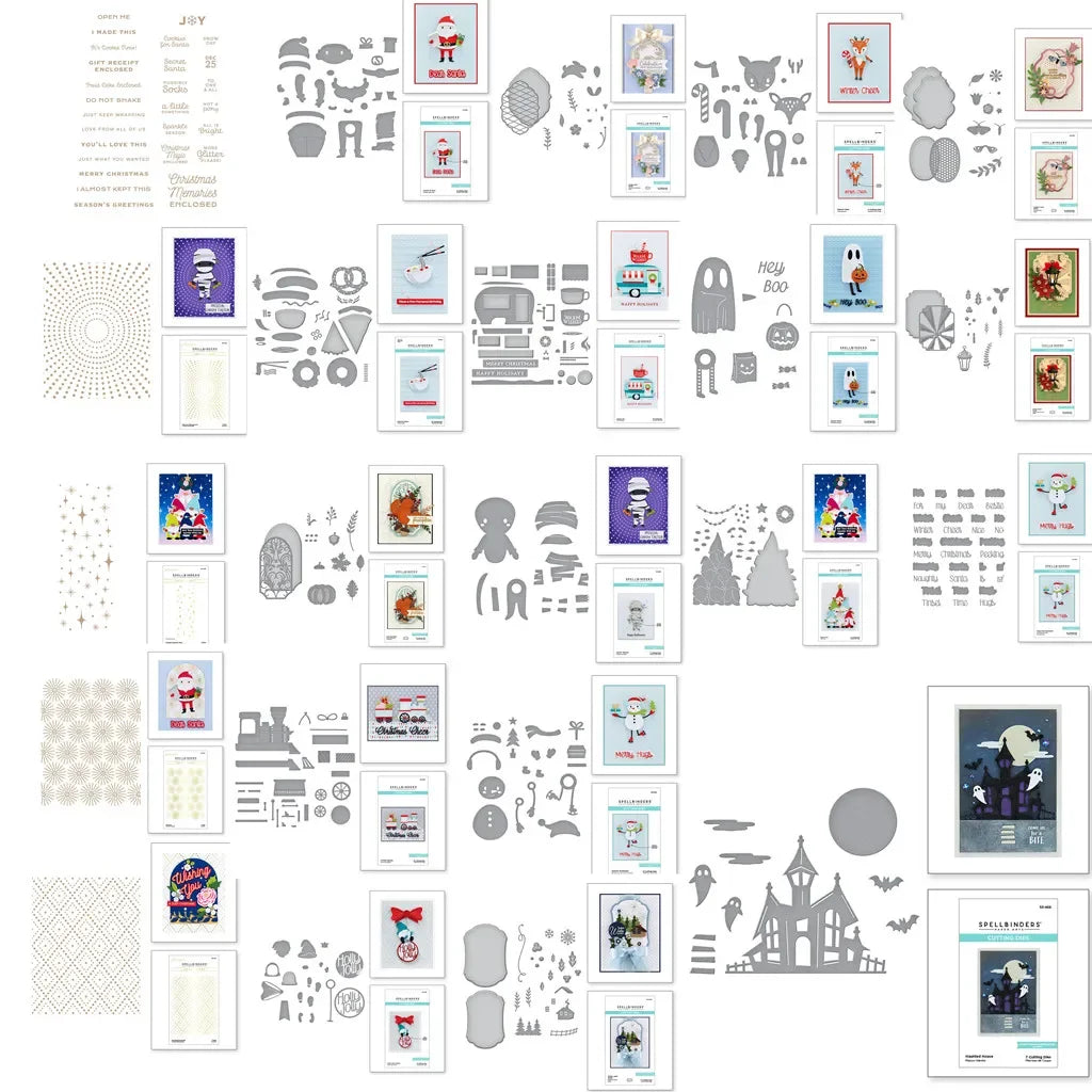 2025 New Ghost Halloween Snowman Christmas Collection Metal Cutting Dies Hot Foil DIY Scrapbooking Supplies Paper Craft